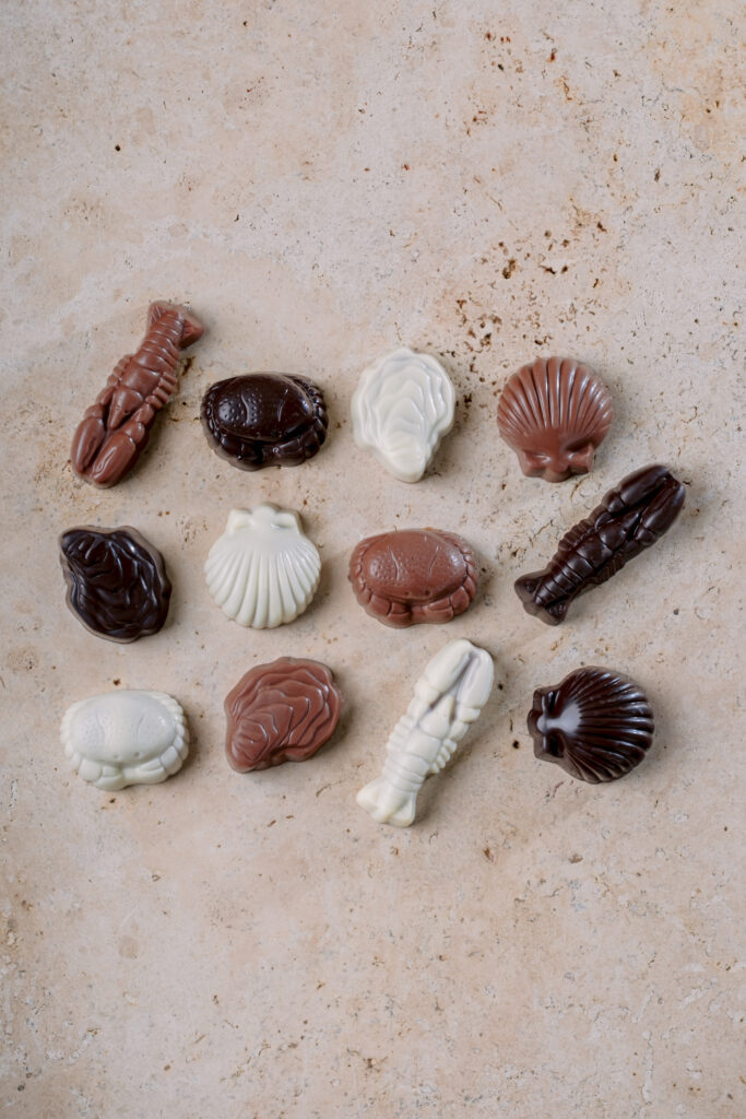 fruits de mer fourrés au praliné fait maison